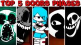 Top 5 DOORS Phases in Friday Night Funkin'