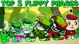 Top 5 Flippy Phases #2 in Friday Night Funkin'