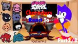 Friday Night Funkin MOD characters React To Sonic.exe Returns (3.0 songs) Part2/8