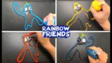 Making Rainbow Friends VS FRIDAY NIGHT FUNKIN Music (Roblox Rainbow Friends Pancake art Challenge)