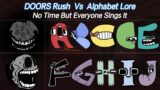Alphabet Lore x RUSH VS Roblox Doors Sings No Time | FNF Alphabet Lore ABCDEFGHIJ Everyone Sings It