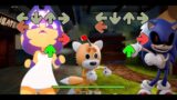 Classic Sonic and Tails vs zone Ankha Dance but Friday Night Funkin' | dancing meme #shorts