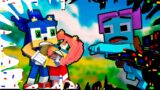 FNF Corrupted Sonic "SLICED" VS Pibby (Dancing meme) FNF Minecraft Animation