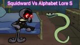 FNF Doomsday But Alphabet Lore S Vs Squidward Sing it | FNF Mistful Crimson Morning MOD Cover
