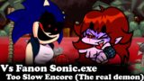FNF | Fanon Sonic Vs GF | Too slow Encore – Vs Sonic.exe V2 | Mods/Hard/FC |