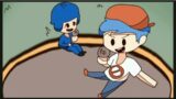 FNF Pocoyo vs BF but bf has a trampoline | FNF ANIMATION