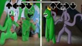 FNF Rainbow Friends But Blue xGreen Swap Color Return The Plush -Dance in Real Life -Rainbow Friends