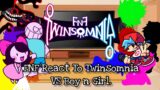 FNF React To Twinsomnia VS Boy N Girl||Friday Night Funkin'||ElenaYT.