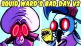 FNF VS Squid Ward's Bad Day revived V2 FULL WEEK – Red Mist (FNF MOD/Spongebob)| Friday Night Funkin