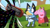 FNF Vs Pibbified Peppa Pig | Bluey Animation