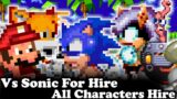 FNF | Vs Sonic For Hire (Free Play + Game Over) | Mods/Hard/LowbrowStudios |
