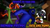 Fnf Rainbow Friends Skid And Pump Sings Friends To Your End
