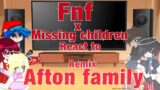 Fnf & missing children react to Afton family remix :3