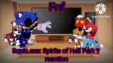Fnf react to Sonic.exe: Spirits of Hell mod part 1! (Gacha club)