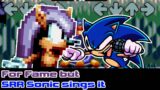 For Fame but SRR Sonic sings it – Friday Night Funkin
