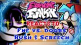 Friday Night Funkin Reacts to Fnf Vs. Doors ! Rush & Screech ! Gacha Reacts / Gacha Club