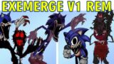 Friday Night Funkin VS EXEMerge V1 Remaster Vs Faker and Black-Sun x Sonic Stories (FNF MOD HARD)
