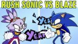 Friday Night Funkin VS Rush Sonic Vs Blaze x One Shot Mod (FNF HARD)