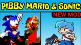 Friday Night Funkin' New VS Pibby Sonic & Corrupted Mario | Pibby x FNF Mod