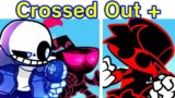 Friday Night Funkin' vs Indie Cross Crossed Out | Nightmare Cuphead Sans Bendy | Remastered #shorts