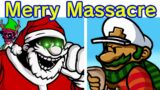 Friday Night Funkin' VS Mario's Monday Night Massacre | Merry Massacre (FNF Mod) (MX Christmas)