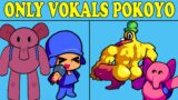 Friday Night Funkin' VS New Pocoyo ONLY VOKALS | Learning with PIBBY | Pibby x FNF Mod