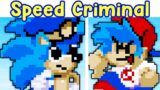 Friday Night Funkin': VS Waku Waku Sonic Patrol Car (Speed CriminaI Song) | FNF Mod