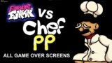 Friday Night Funkin' – Vs. Chef Pee Pee V2  – All Game Over Screens