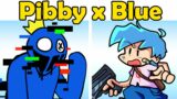 Friday Night Funkin' x Pibby Blue Roblox Rainbow Friends Corrupted (Come learn with Pibby x FNF Mod)