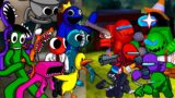 New Rainbow Friends VS Imposter ALL Phases but | Friday Night Funkin Mod Roblox x Among US