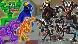 Rainbow Friends FUSION vs Killy Willy | FNF Animation Triple Trouble Friends To Your End | Swap FNF.