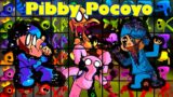 Rainbow Friends VS Pibby Pocoyo but Old Vs New | Friday Night Funkin Mod Roblox