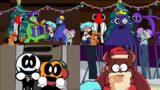 Rainbow Friends x Skid and Pump Christmas Special | FNF x Learning with Pibby Animation