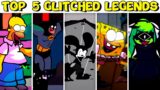 Top 5 Glitched Legends – Friday Night Funkin' VS Glitched Legends 1.5/2.0