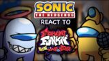 Sonic Characters React To FNF VS IMPOSTER V4 FULL WEEK ( AMONG US ) GCRV PART 3