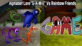 Alphabet Lore "G-A-M-E" Vs Rainbow Friends Sings Friends To Your End | FNF Alphabet Lore x ROBLOX
