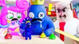 BLUE Vs BARRYS At Great School!? Rainbow Friends Animation