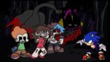 FNF: RHYTHM PROBLEM | Triple Trouble But FNF Cast And Sonic Sings It