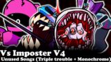 FNF | Vs Imposter V4 Unused Songs – (Triple trouble + Monochrome) | Mods/Hard/Gameplay |