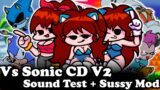 FNF | Vs Sonic CD V2 – Mega CD Locked-on DEMO 2 | Cutscenes + Sussy Mod | Mods/Hard |