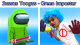 FNF mod in Real Life VR 360 – Sussus Toogus (Green Imposter?) – Friday Night Funkin' VS Impostor V4