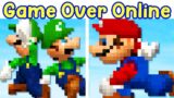 Friday Night Funkin': Game Over but Mario VS Luigi Online DS Mix [FNF Mod]