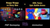 Huggy Wuggy vs Boxy Boo | Poppy Playtime x Rainbow Friends x FNF Animation Gameplay