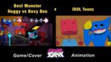 Huggy Wuggy vs Boxy Boo | Rainbow Friends x Poppy Playtime x FNF Animation x GAME