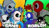 If SANS AUs Met RAINBOW FRIENDS + DOORS (FNF Roblox & Undertale Animation Compilation)