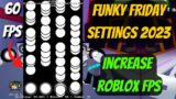 ROBLOX FUNKY FRIDAY 2023 PRO SETTINGS + INCREASE FPS !!!