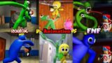 Rainbow Friends Animation Vs FNF Monsters Vs Rainbow Friends [Roblox]