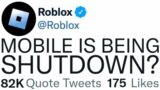 Roblox Mobile Is Being DISCONTINUED?…