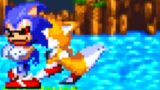 Tails completely ignores the Sonic.exe that's right in front of him.
