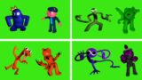 Rainbow friends from FNF on the green screen in the original assembly and in excellent quality # 10